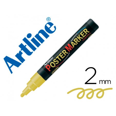 Rotulador artline poster marker epp 4 oro met punta redonda 2 mm color metalizado oro