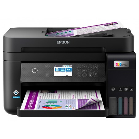 Equipo multifuncion epson ecotank et 3850 tinta 15 ppm bandeja 250 hojas escaner copiadora impresora