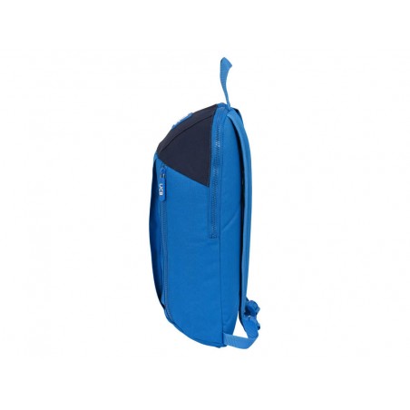 Mochila safta mini con cremallera vertical benetton deep water 390x220x100 mm