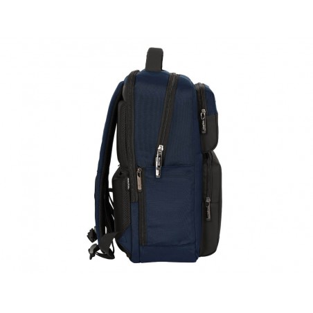 Cartera escolar safta business black blue grey mochila 2 bolsillos portatil 156usb 310x130x440 mm