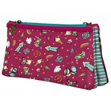 Cartera escolar safta gorjuss fairground neceser pequeno doble 215x115x50 mm