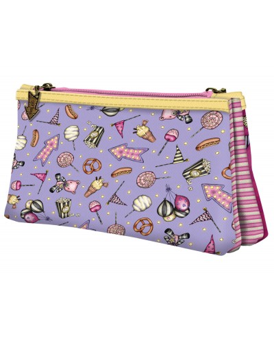 Cartera escolar safta gorjuss fairground neceser pequeno doble 215x115x50 mm