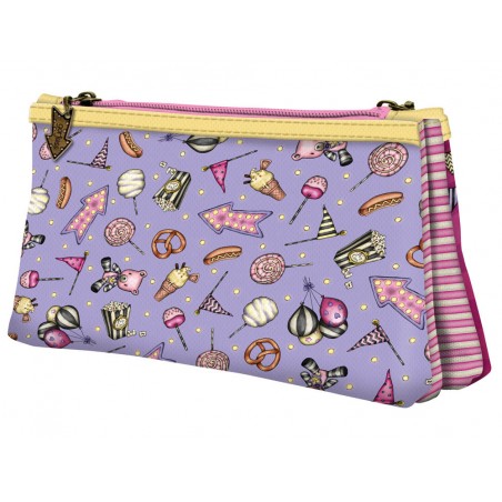 Cartera escolar safta gorjuss fairground neceser pequeno doble 215x115x50 mm