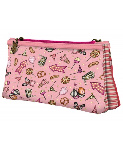 Cartera escolar safta gorjuss fairground neceser pequeno doble 215x115x50 mm