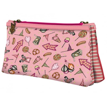 Cartera escolar safta gorjuss fairground neceser pequeno doble 215x115x50 mm