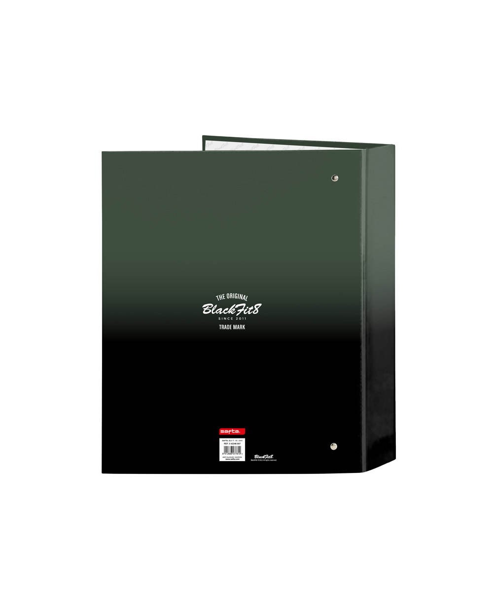 Carpeta carton folio 4 anillas safta lomo ancho blackfit8 gradiente 270x60x330 mm