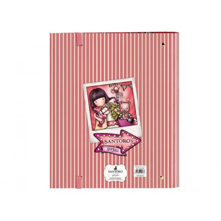 Carpeta 4 anillas safta a4 con recambio 100 hojas gorjuss fairground 270x35x320 mm