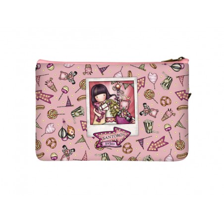 Bolso escolar safta portatodo gorjuss fairground plano con bolsillo 234x15x155 mm