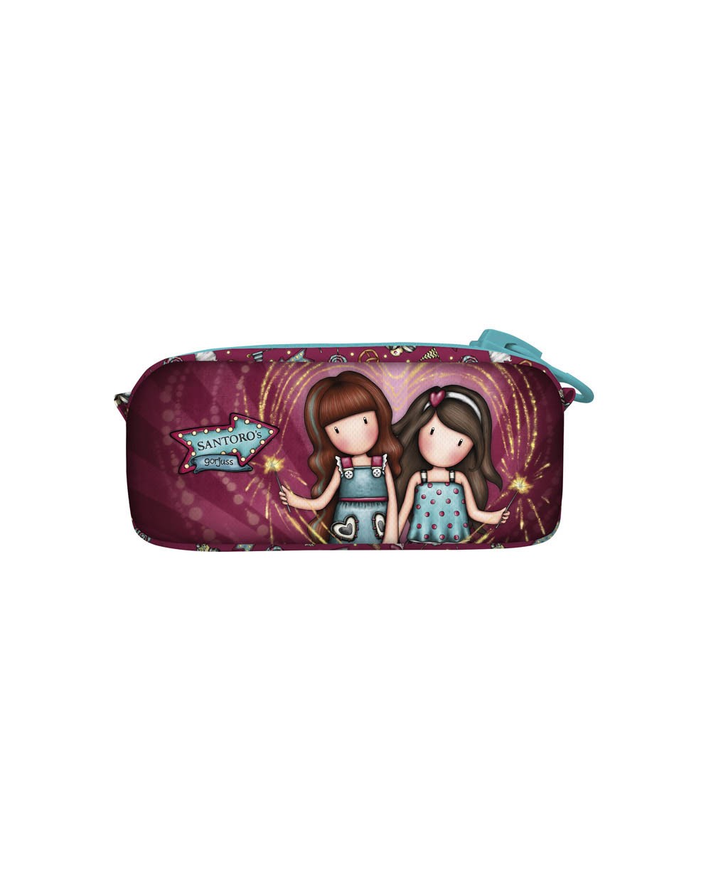 Bolso escolar safta portatodo gorjuss fairground con tirador gigante 215x70x105 mm