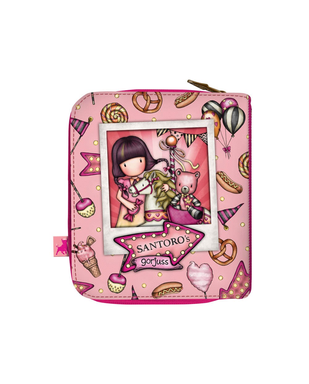 Bolso escolar safta portatodo gorjuss fairground billetera grande 100x30x120 mm