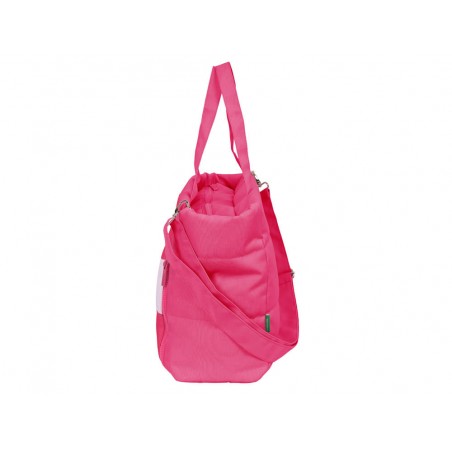 Bolso safta con bolsillo para portatil 141 benetton raspberry 310x540x170 mm