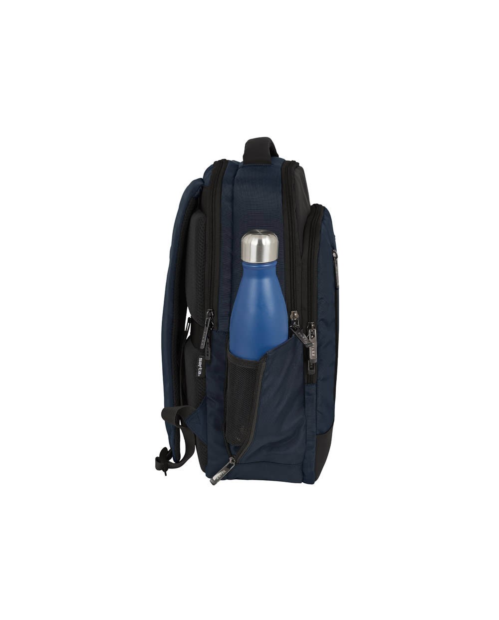 Cartera escolar safta business black blue grey mochila ordenador 156 290x150x440 mm