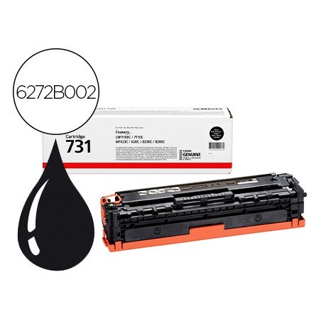 Toner canon 731 bk i sensys lbp7100cn lbp7110cw mf623cn mf628cw mf8230cn mf8280cw negro 1400 paginas