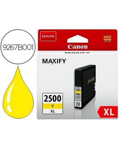 Ink jet canon pgi 2500 xl maxify ib4050 mb5050 mb5150 mb5155 mb5350 mb5450 amarillo 1520 paginas