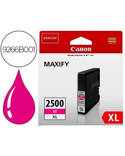 Ink jet canon pgi 2500 xl maxify ib4050 mb5050 mb5150 mb5155 mb5350 mb5450 magenta 1295 paginas