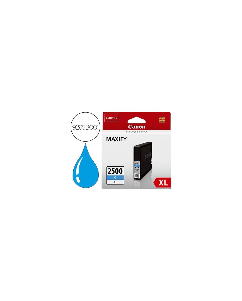 Ink jet canon pgi 2500 xl maxify ib4050 mb5050 mb5150 mb5155 mb5350 mb5450 cian 1755 paginas