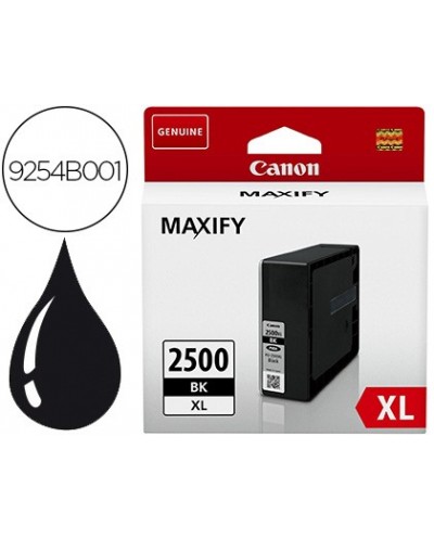 Ink jet canon pgi 2500 xl maxify ib4050 mb5050 mb5155 mb5350 mb5450 negro 2500 paginas