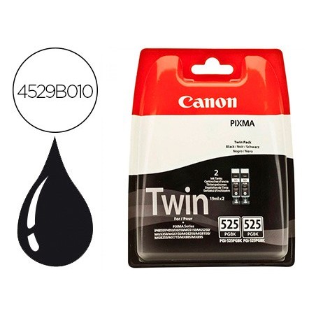 Ink jet canon pgi 525 pixma ip4950 ix6550 mg5350 mg6150 mg8150 mx715 mx885 mx892 negro 341