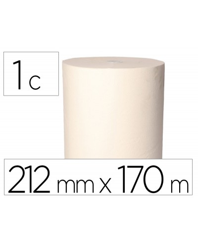 Papel secamanos bunzl greensource 1 capa celulosa blanca 212 mm x 170 mt con sistema autocorte paquete de