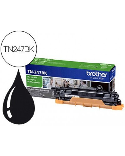 Toner brother tn247bk dcp l3510cdw hl l3270cdw mfc l3710cw negro 3000 paginas