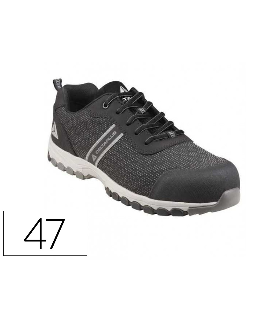 Zapato de seguridad deltaplus boston deportivo poliester con refuerzo tpu suela sellada negro talla 47