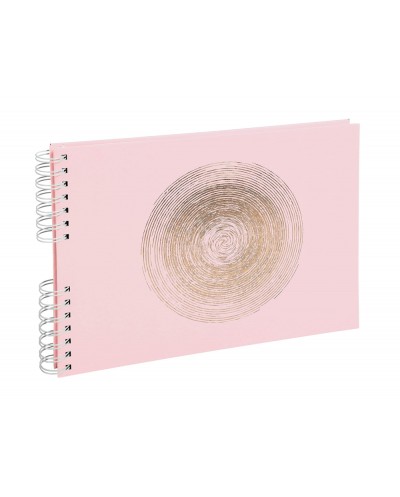 Album de fotos espiral exacompta ellipse 50 paginas 32x22 cm color rosa