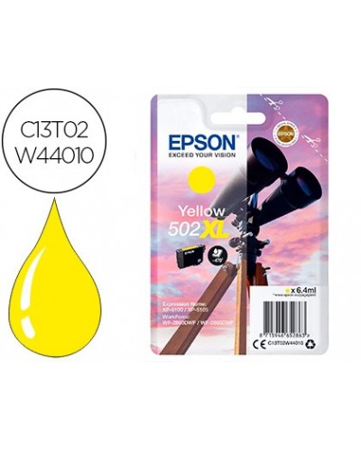 Ink jet epson 502 xl expression home xp 5100 5105 workforce wf 2860 2860dwf amarillo 470 paginas