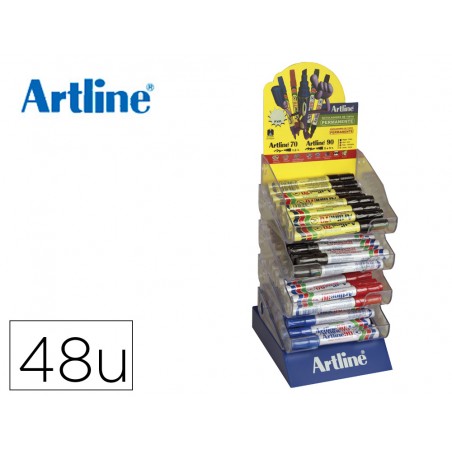 Rotulador artline expositor de 48 unidades gamas ek 70 ek 90 surtidos