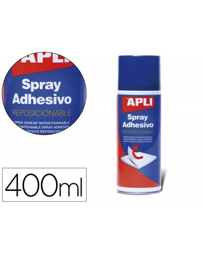 Pegamento apli spray reposicionable bote de 400 ml