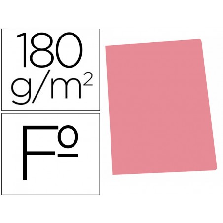 Subcarpeta cartulina gio folio rosa pastel 180 g m2