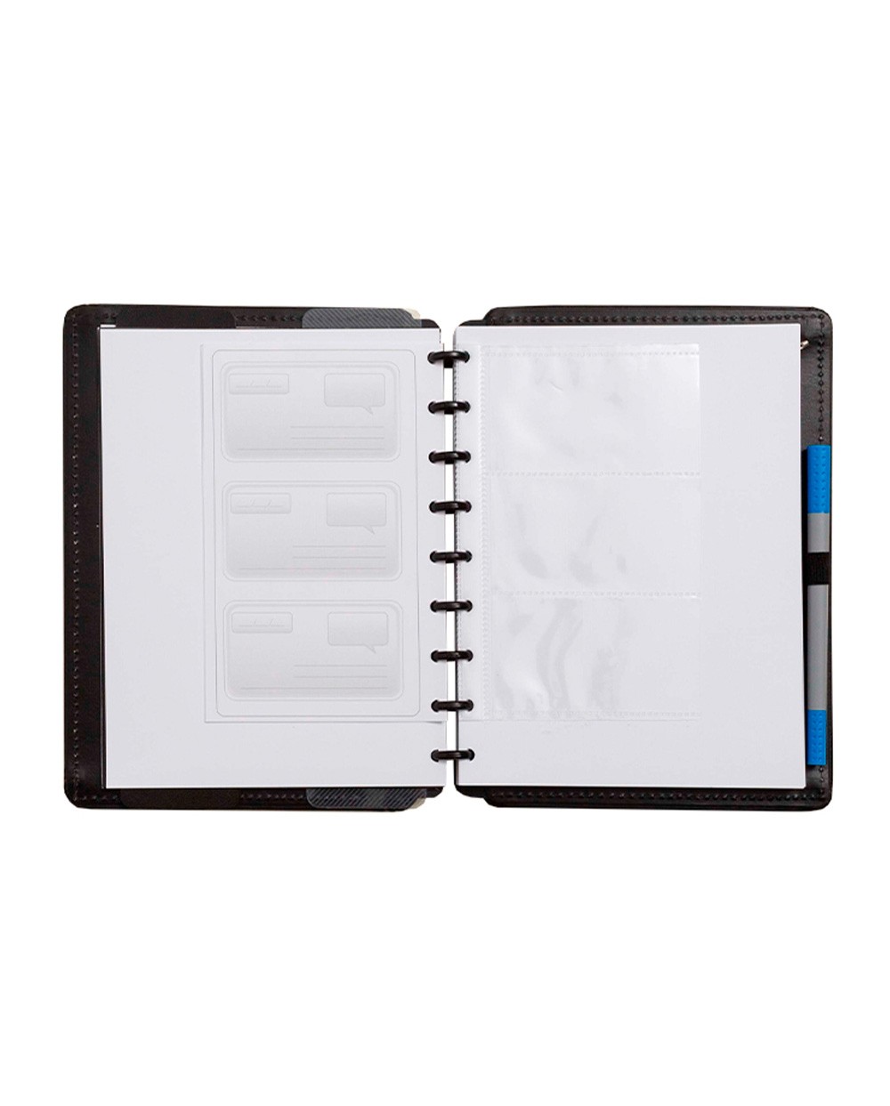 Organizador de tarjetas cuaderno inteligente