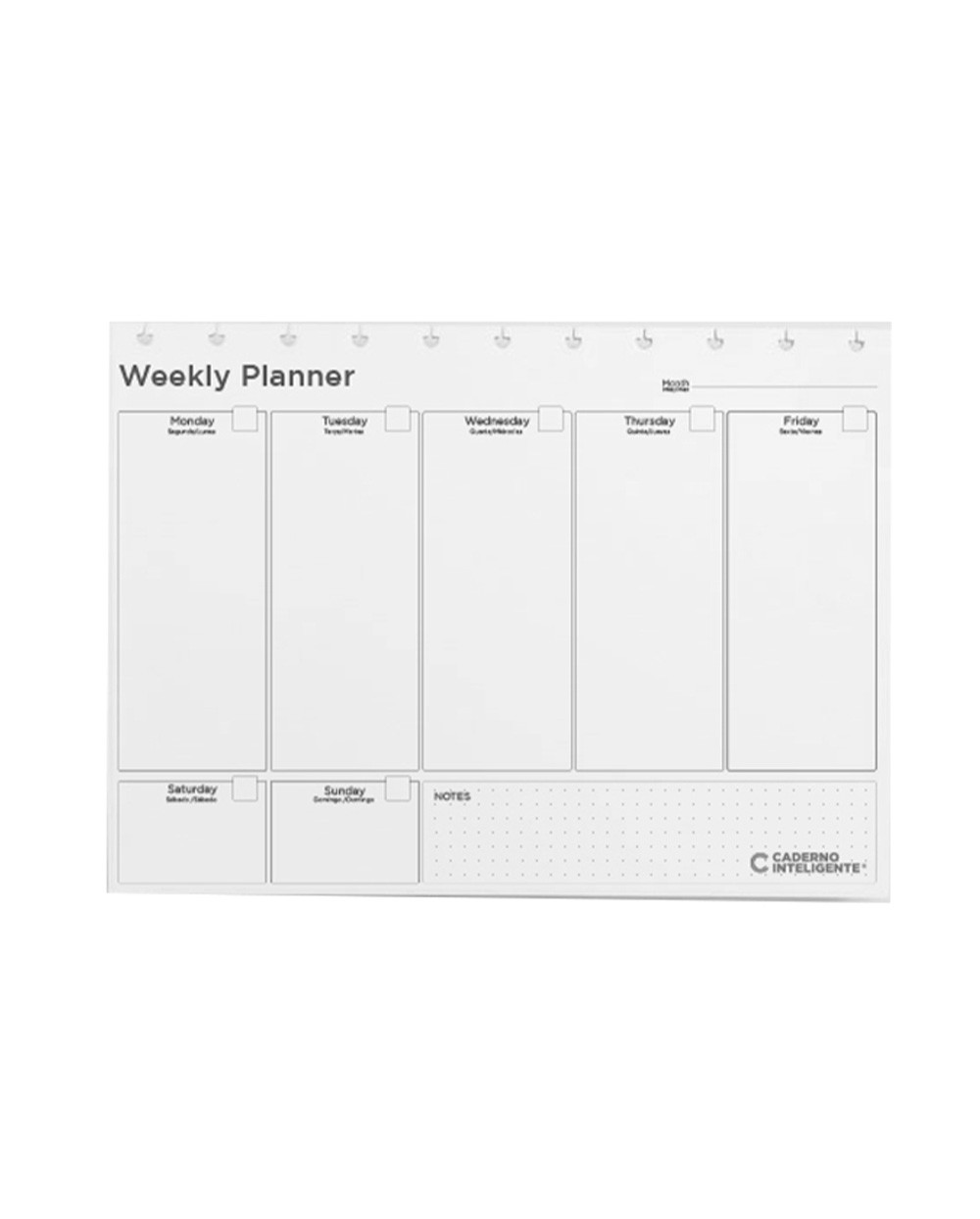 Recambio cuaderno inteligente weekly planner my frame grande 120 gr