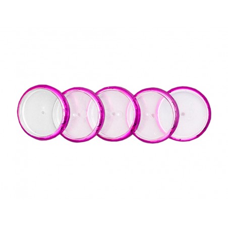Discos y elastico cuaderno inteligente m rosa metalico