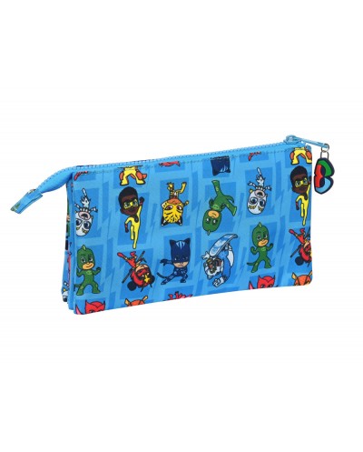 Bolso escolar portatodo safta triple pjmask 120x220x30 mm