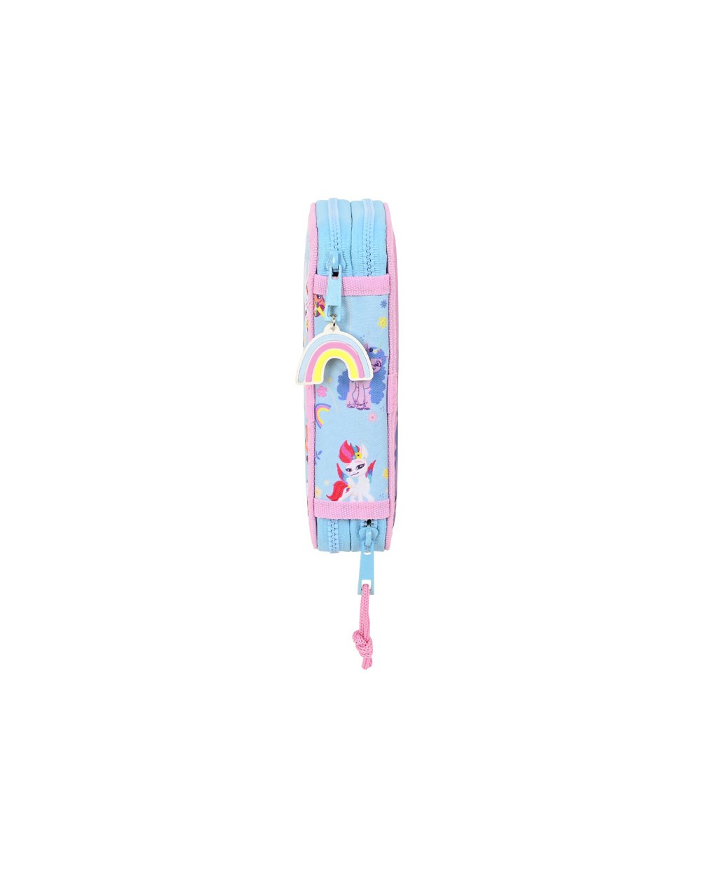 Plumier escolar safta doble pequeno 28 piezas my little pony wild free 195x125x40 mm