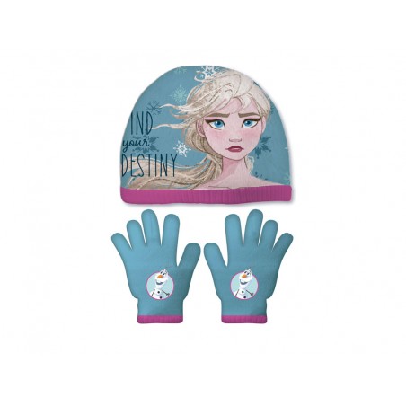 Set gorro y guantes safta navidad frozen