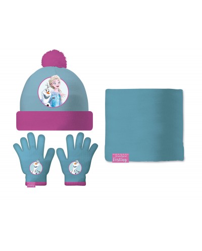 Set gorro guantes y buff infantil safta navidad frozen