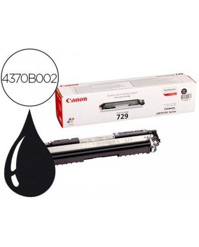 Toner canon 729 bk i sensys lbp7010c lbp7018c negro 1200 pag