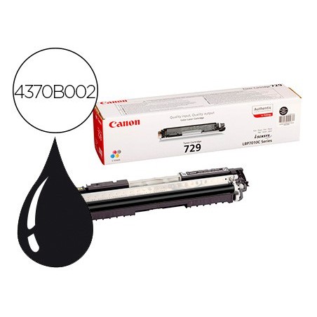 Toner canon 729 bk i sensys lbp7010c lbp7018c negro 1200 pag