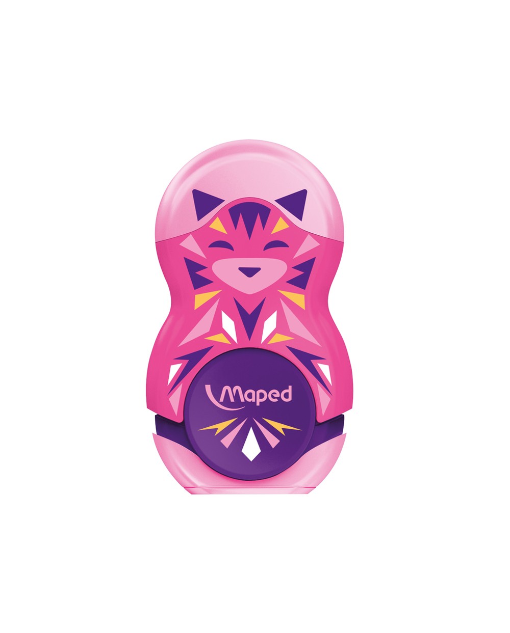Sacapuntas plastico maped 1 uso con goma de borrar loopy mini cute