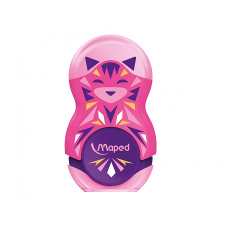 Sacapuntas plastico maped 1 uso con goma de borrar loopy mini cute