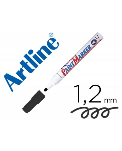 Rotulador artline marcador permanente ek 440 xf negro punta redonda 12 mm metal caucho y plastico
