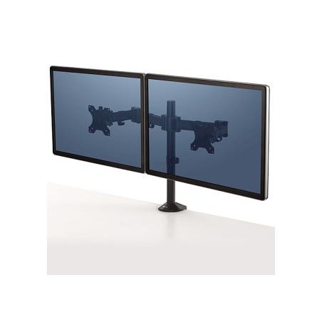 Brazo para monitor fellowes serie reflex ajustable altura 2 pantallas normativa vesa