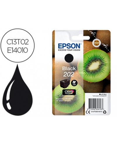 Ink jet epson 202 xp 6000 xp 6005 xp 6100 xp 6105 negro 250 pag