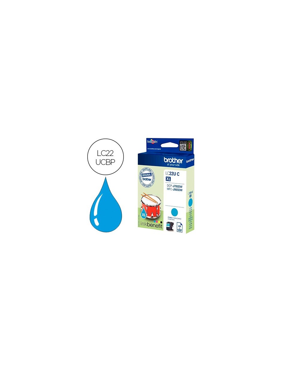 Ink jet brother lc22ucbp xl dcp j785dw dcp j785dwxl mfc j985dw mfc j985dw cian 1200 pag
