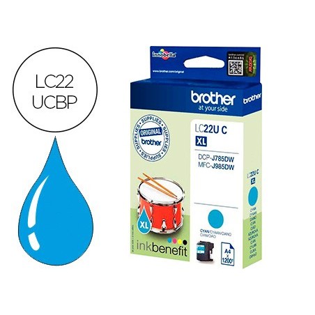 Ink jet brother lc22ucbp xl dcp j785dw dcp j785dwxl mfc j985dw mfc j985dw cian 1200 pag