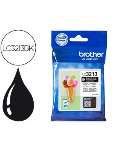 Ink jet brother lc3213 dcp j572 dcp j772 dcp j774 mfc j890 mfc j895 negro 400 pag