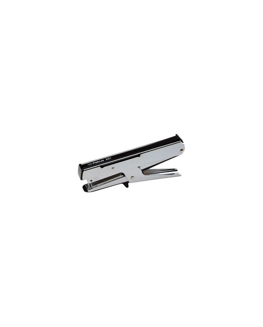 Grapadora petrus de tenaza 221 metalica capacidad de grapado 20 hojas usa grapas 23 6
