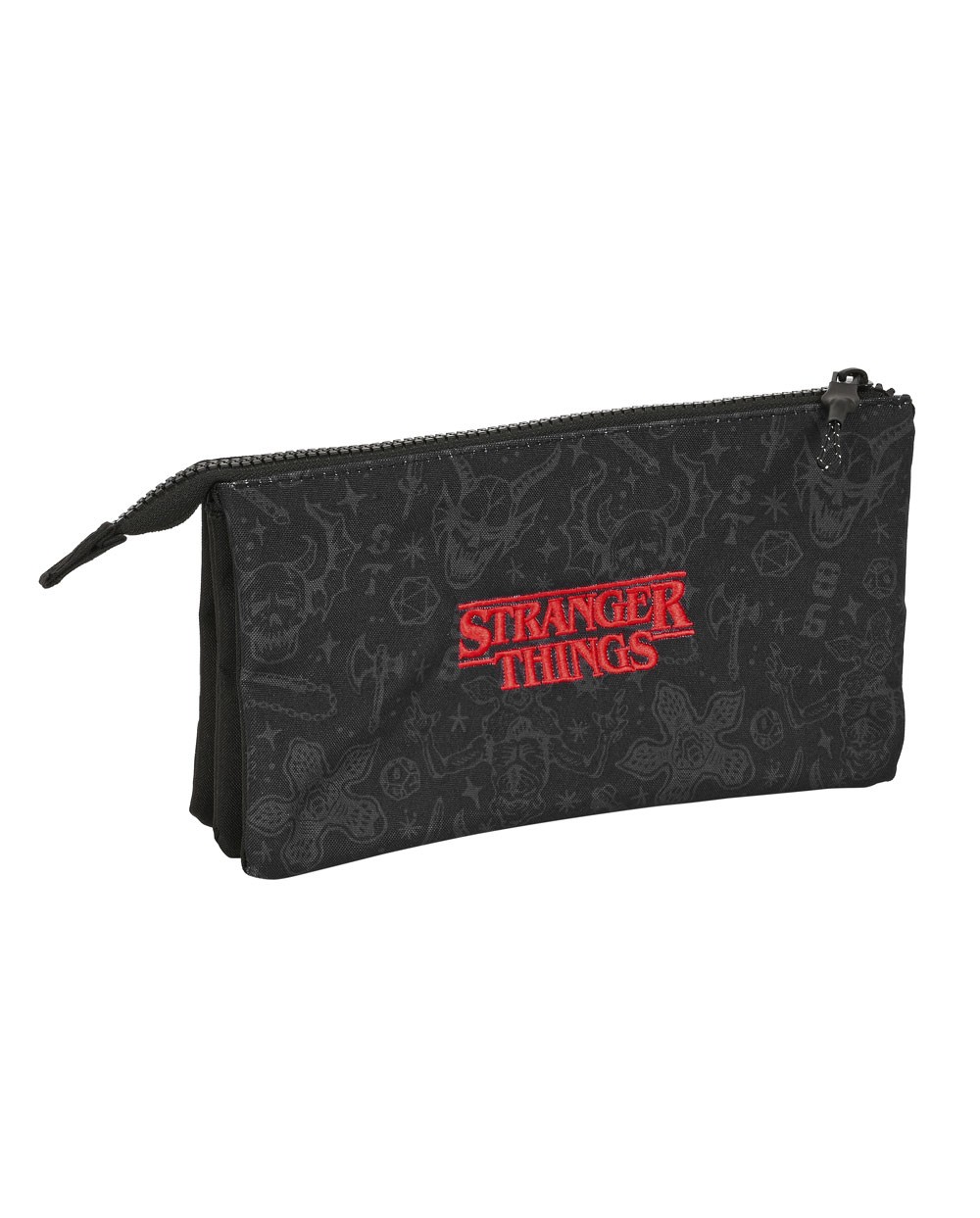 Bolso escolar portatodo safta triple stranger things 120x220x30 mm