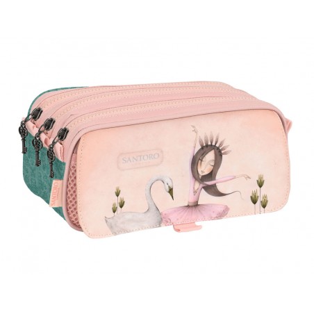 Bolso escolar portatodo safta triple big mirabelle swan lake 100x215x80 mm